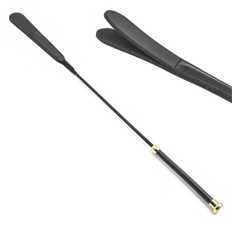 LuvBox Sex Toys Frusta singola dritta con manico lungo in vera pelle, strumento per uso femminile_voghion.com