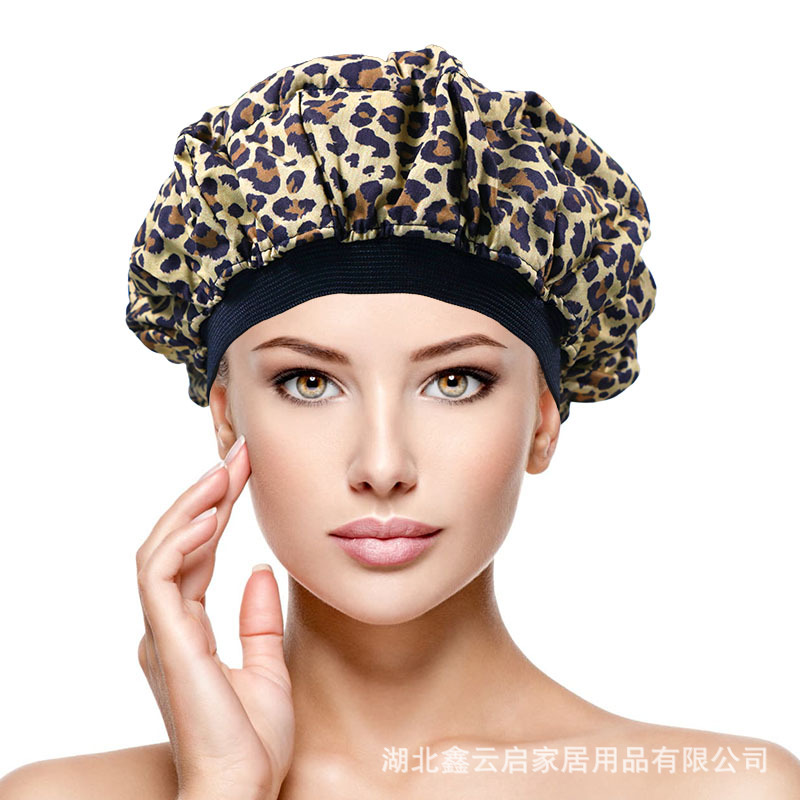 Printed Mineral Bead Flaxseed Heating Cap, Microwave Heating, Supports Customization, Windproof Heating Hat, Source Manufacturer