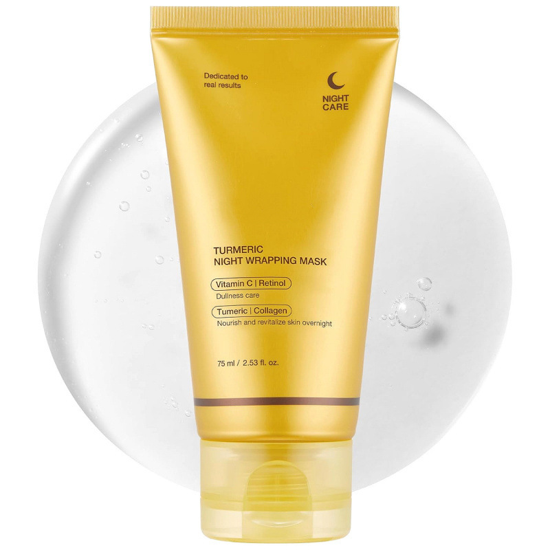 姜黄胶原蛋白撕拉面膜Turmeric OvernightWrapping Peel Off Mask|undefined