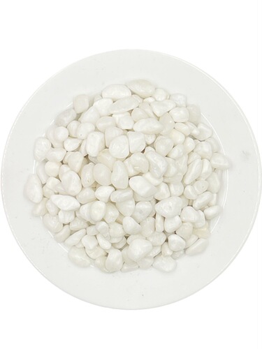 White pebble courtyard paving balcony white gravel no-clean small white pebbles polished pebbles white stone landscape