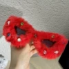 5#Drilling hair glasses-red