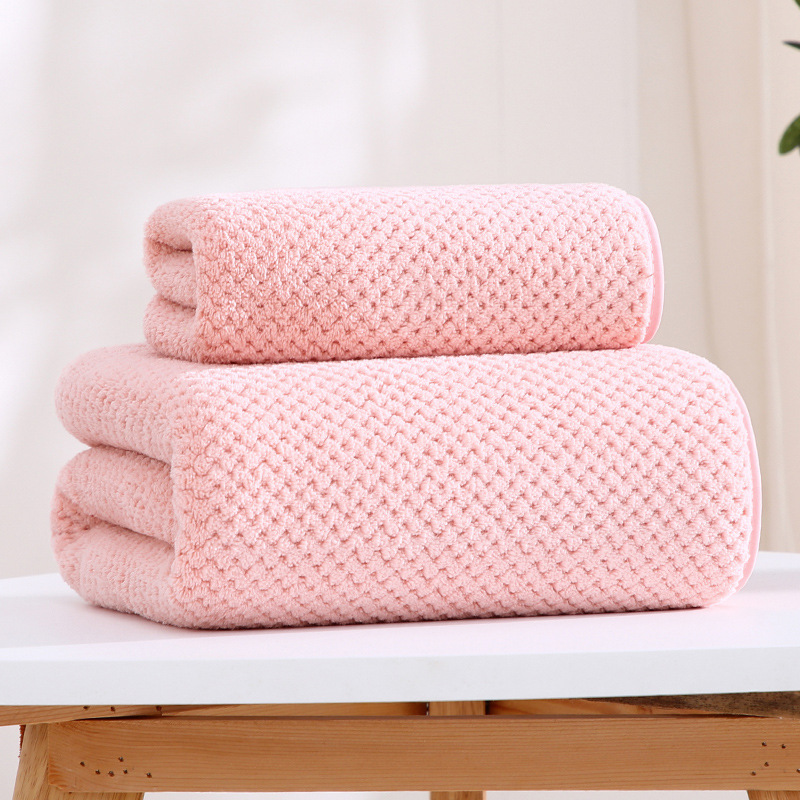 Ananas Rose / Serviette de bain 70*140cm