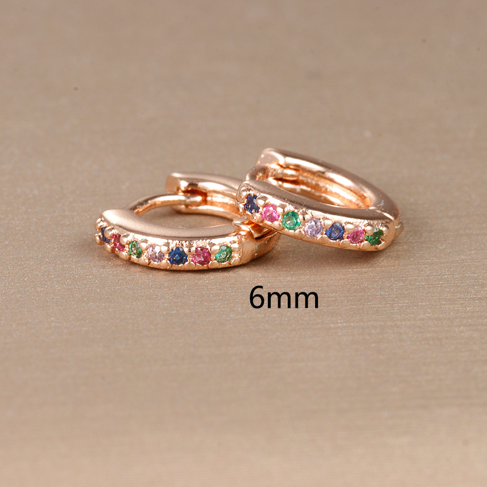 15g Weight Rhinestones Inlay Material Earrings Classification 1 Pair Quantity Daily Occasion Copper Material Geometric Pattern Women's Gender Plating, Inlay Design Simple Style Style 1 Pair Simple Style Geometric Plating Inlay Copper Rhinestones Earrings 20