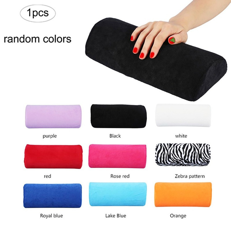 Cross-border Nail Art Hand Pillow with Washable Towel Hand Pillow for Nail Art Shop Half-round Nail Art Hand Pillow Nail Art Tools