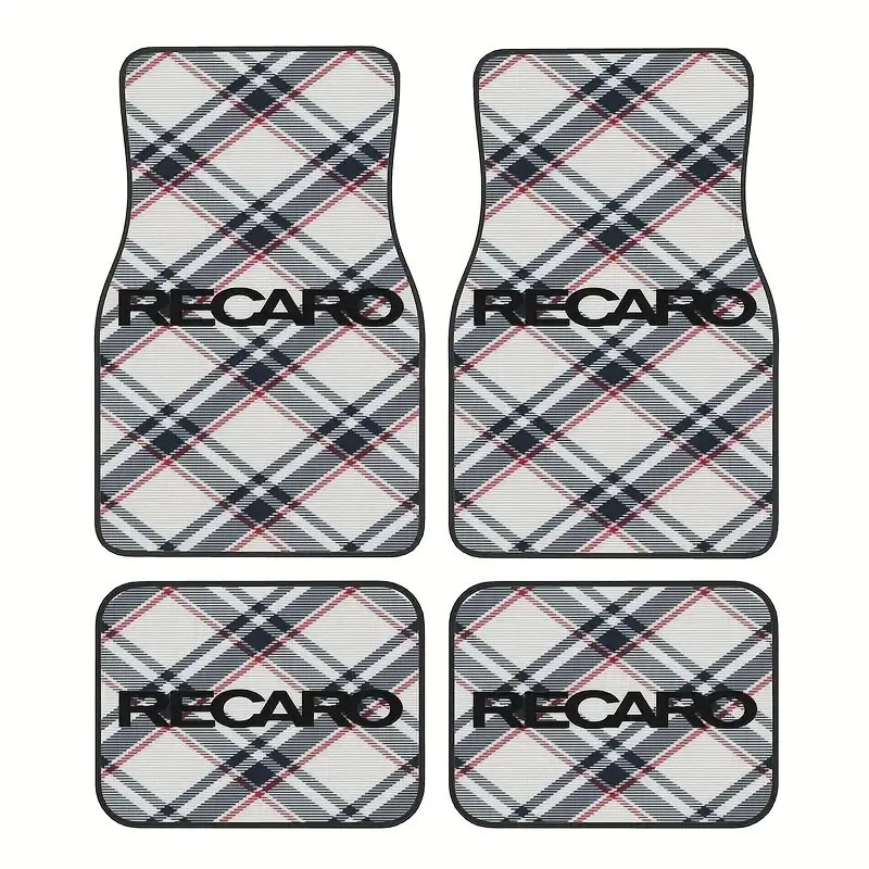 Cross-Border Temu Hot-Selling Car Floor Mats, Stain-Resistant and Easy to Care For, Retro Floor Mats, Wear-Resistant and Water-Absorbent Floor Mats, Four-Piece Set for Delivery
