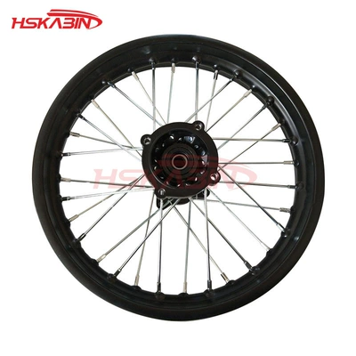 Cross-country motorcycle modified parts wheel hub 1.85X14 inch rear iron ring assembly with oil seal shaft hole 15/12