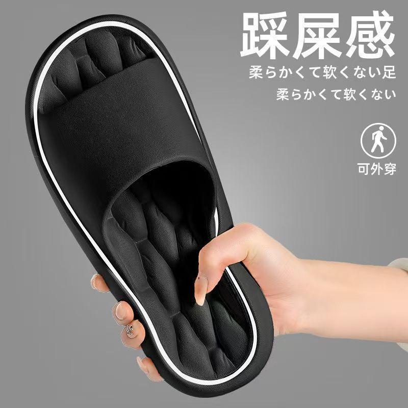 Slippers for Home Indoor Use in Summer, Super Soft with a Stepping-On-Clouds Feel, Bathroom Sandals with a High-End Feel, Casual and Odor-Resistant Men's Eva Slippers