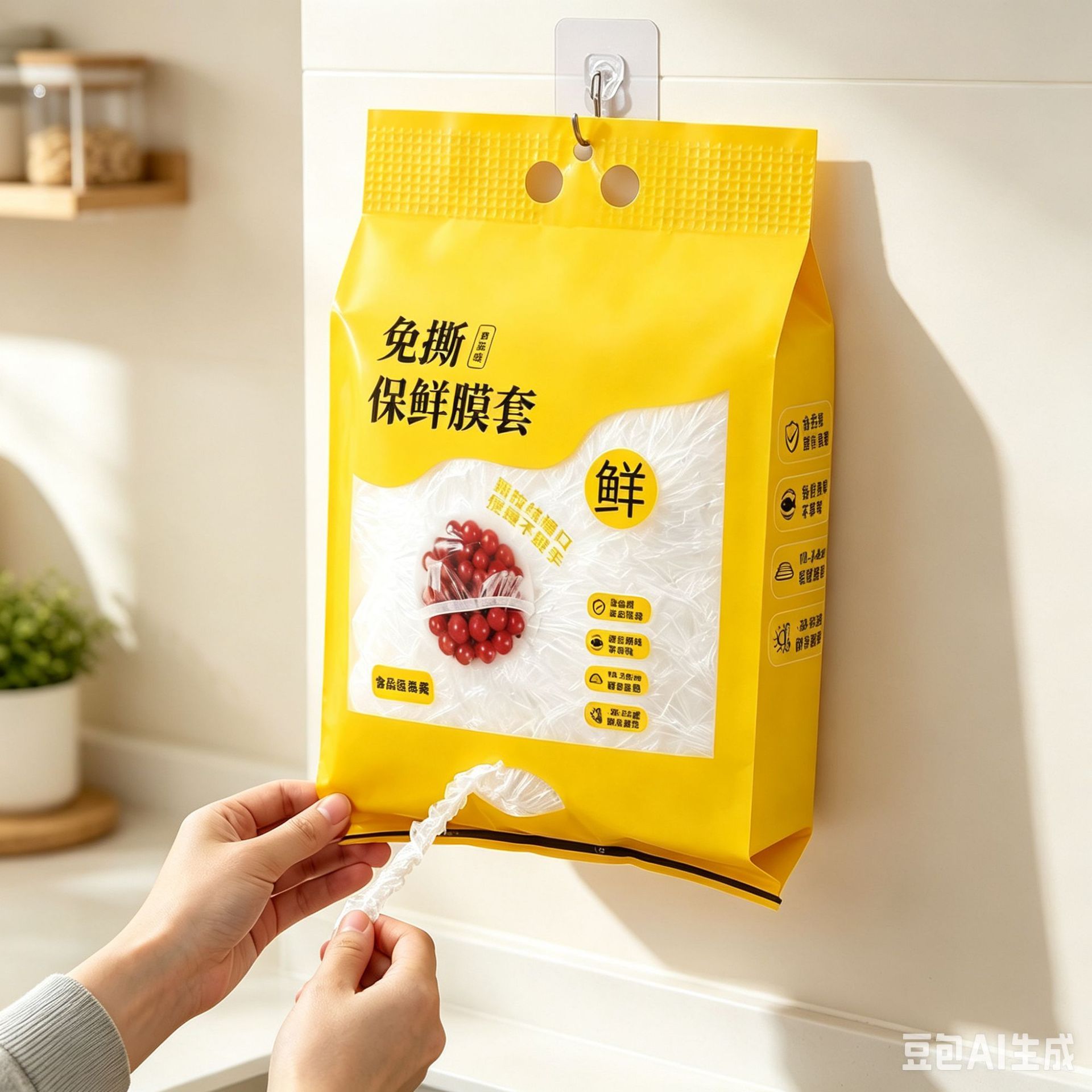Wholesale Food-Grade Plastic Wrap Covers, Thickened and Enlarged Disposable Bowl and Plate Dust Covers, Refrigerator Household Food Preservation Covers