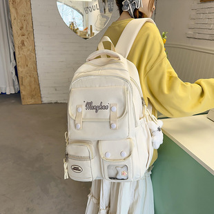 Ins Cute School Bag Girls 2025 New Large Capacity Backpack Junior High School Senior high school Students School Computer Backpack
