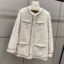 2025冬皮草外套女真羊毛颗粒大衣短款皮毛一体海宁新款冬季年轻款