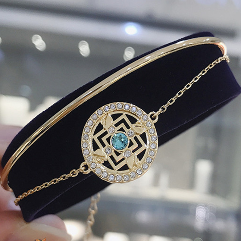 New Arrival Shi Jia Buddha Mandala Double-Layer Bracelet Mysterious Golden Foetian Bead Rhyme Lotus Round Bracelet