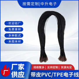带皮TPE电子线蓝牙耳机线23456芯漆包线多芯 两头加锡 咪头线