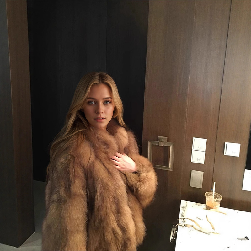 Cross-Border Foreign Trade Hot-Selling Item 2026 New Style Furry Coat Winter Slim-Fit Faux Fur Fluffy Imitation Fur Cold-Proof Cross-Border Foreign Trade Hot-Selling Item 2026 New Style Furry Coat Winter Slim-Fit Faux Fur Fluffy Imitation Fur Cold-Proof