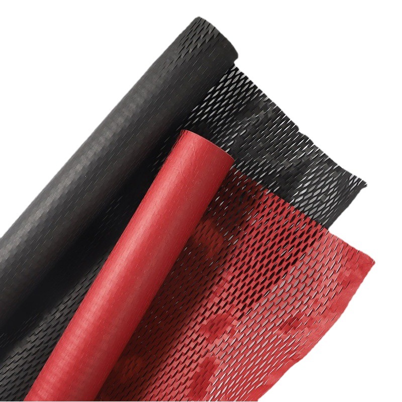 Gran cantidad y excelente precio ventas directas de fábrica nueva flor papel de embalaje material Kraft rollo malla panal papel 10 yardas/rollo