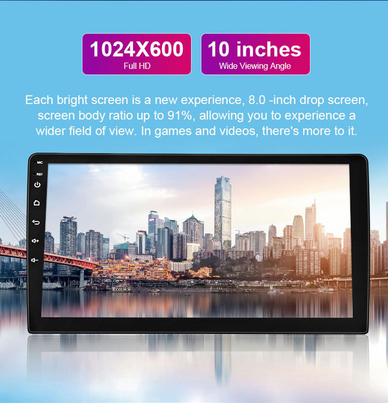 Large-Screen Carplay Car Mp5 Player Android Navigation All-In-One Car Central Control Radio USB Card Slot