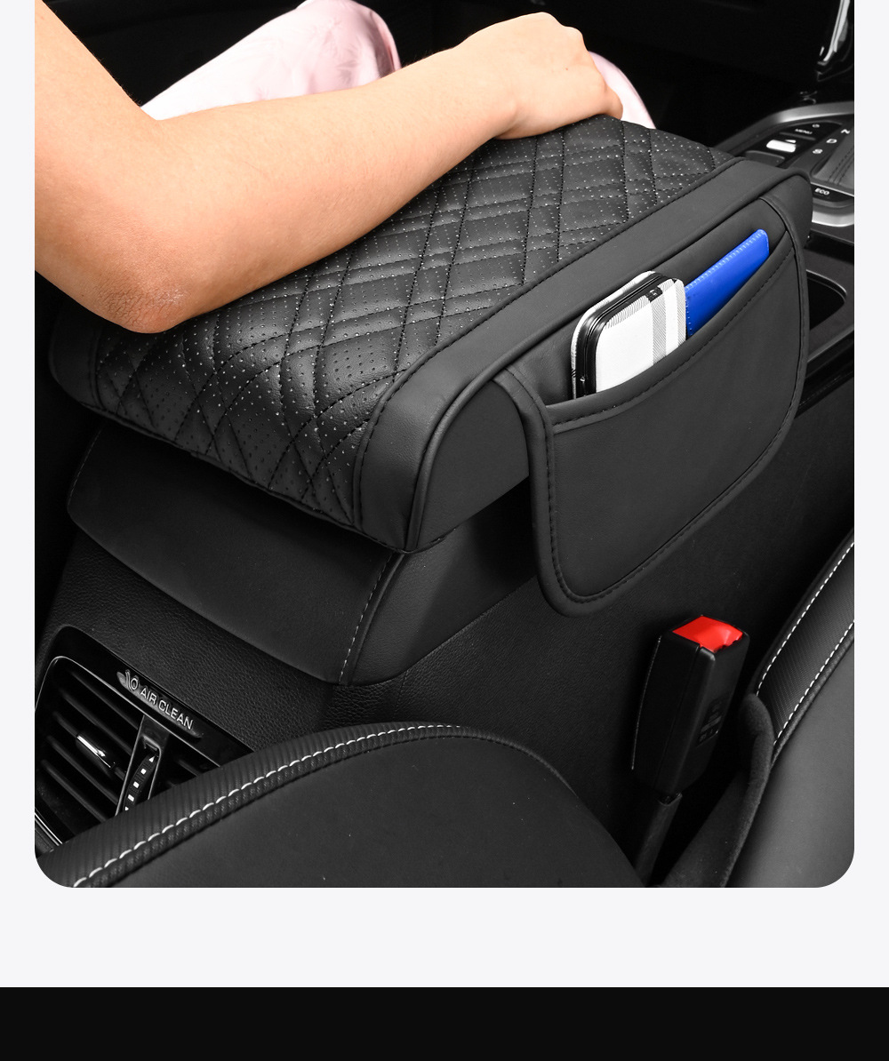 Car armrest box cushion sponge heightening cushion universal armrest pillow central armrest box sleeve lengthened and widened and thickened