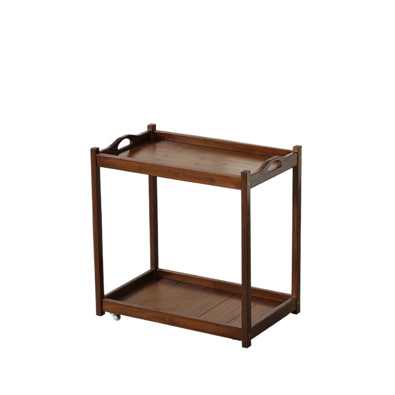 Salón de estar móvil con ruedas de almacenamiento carro pequeño sofá lado de mesa de té de alquiler de casa de cabecera de cama red estante de almacenamiento