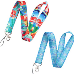 Mermaid Cartoon Phone Lanyard, Multiple Combinations, Campus Card Manufacturer Brand Work Exhibition ID Accessories