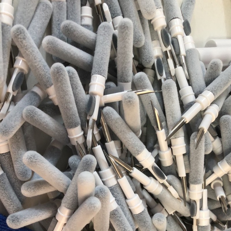 现货蓝牙耳机清洁笔芯清洁便携清理灰尘笔海绵植绒棉头耳塞热销|undefined
