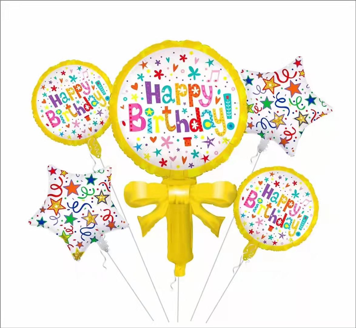 Date D'anniversaire Lettre Film D'aluminium Date D'anniversaire Ballons 1 Jeu display picture 3