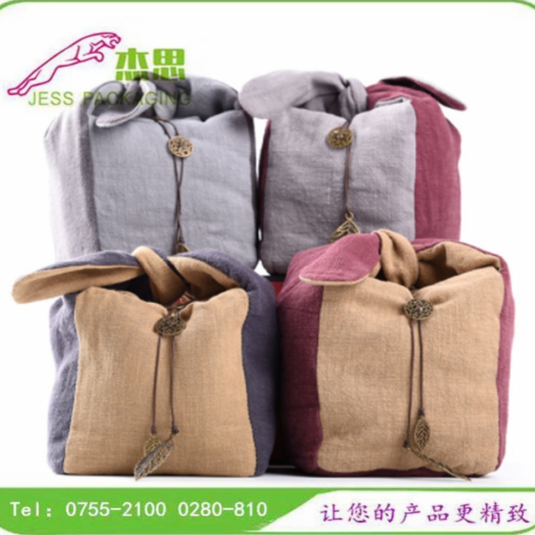 设计新款棉布银壶银碗茶具收纳包加厚保护陶瓷茶壶茶杯瓷器手提包