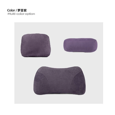 and Waist Cushion Original Interior — Headrest - romance-purple-head-pillow-neck-pillow-lumbar-support-1-each