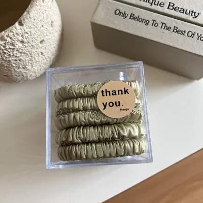 High-Value Ponytail Hair Band – Saç üçün rezinlər - 4-green