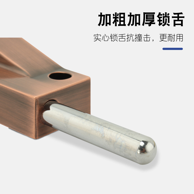 Rotating door lock has visible installation pin, framed door wooden door lock spring pin, ground pin lock, floor lock pin lock.