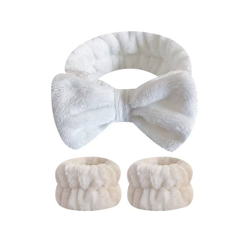 Fronteriza arco lavado facial correa de pelo correa de muñeca Europa y América color sólido aplicar máscara de pelo banda de belleza adornamientos para el pelo al por mayor