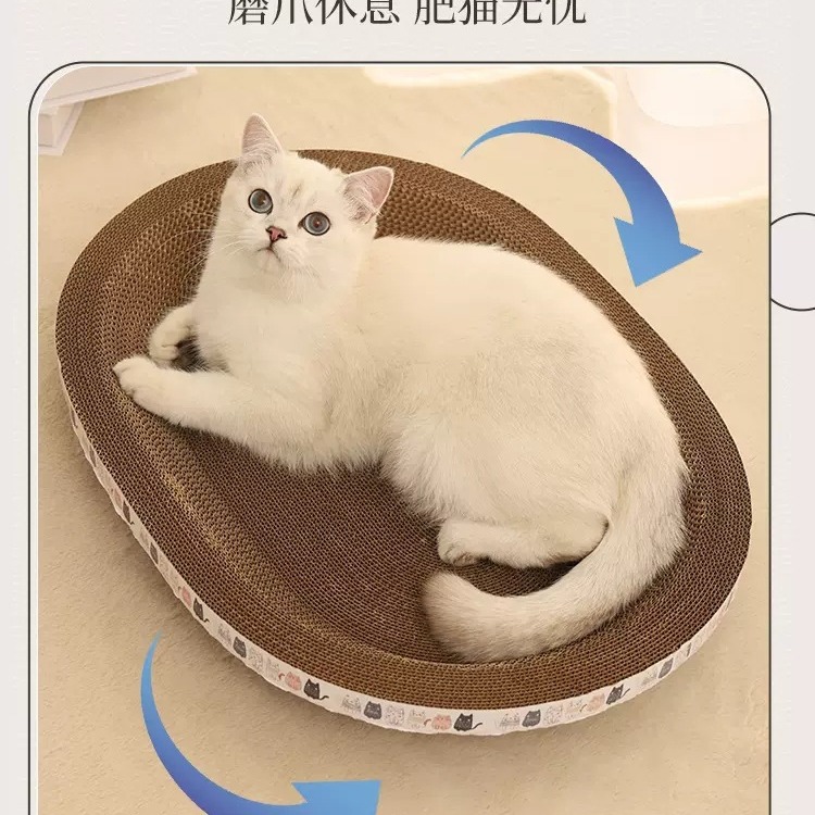 Gato tablero del rasguño del gato nido integrado resistente al desgaste no caspa gato redondo tazón gato grande garra gato cuenca molienda garra resistente a los arañazos gato suministros