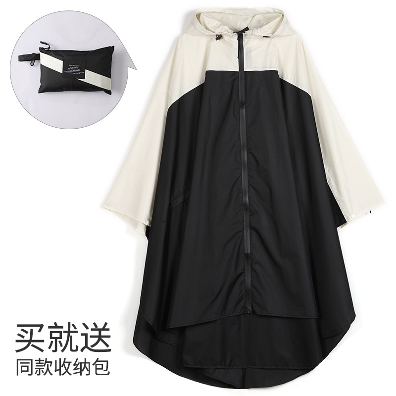 Fabricantes venden japonés Corea del Sur moda Capa delgada hombres y mujeres adultos impermeable poncho mochila ciclismo Amazon comercio exterior image 56