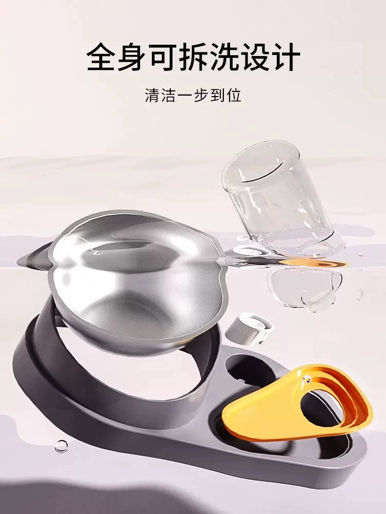 Миска для кошек двойная миска, миска для питьевой воды и кошек, косой миска для защиты шейного отдела позвоночника и предотвращения опрокидывания, миска для еды, посуда для домашних животных