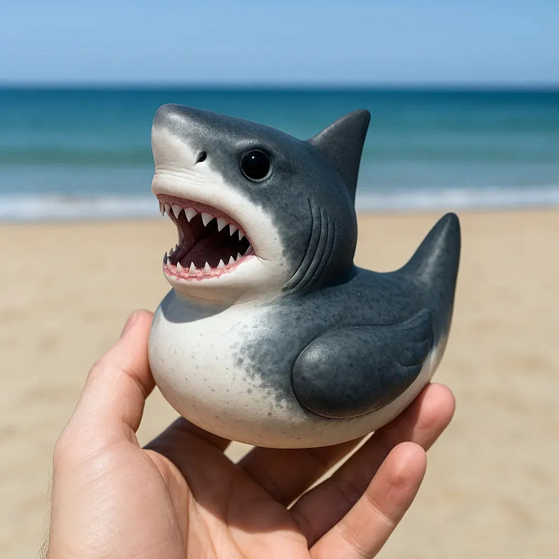 国境を越えた新しい海の生き物アヒル海洋動物アヒル樹脂工芸品装飾品家の装飾|undefined