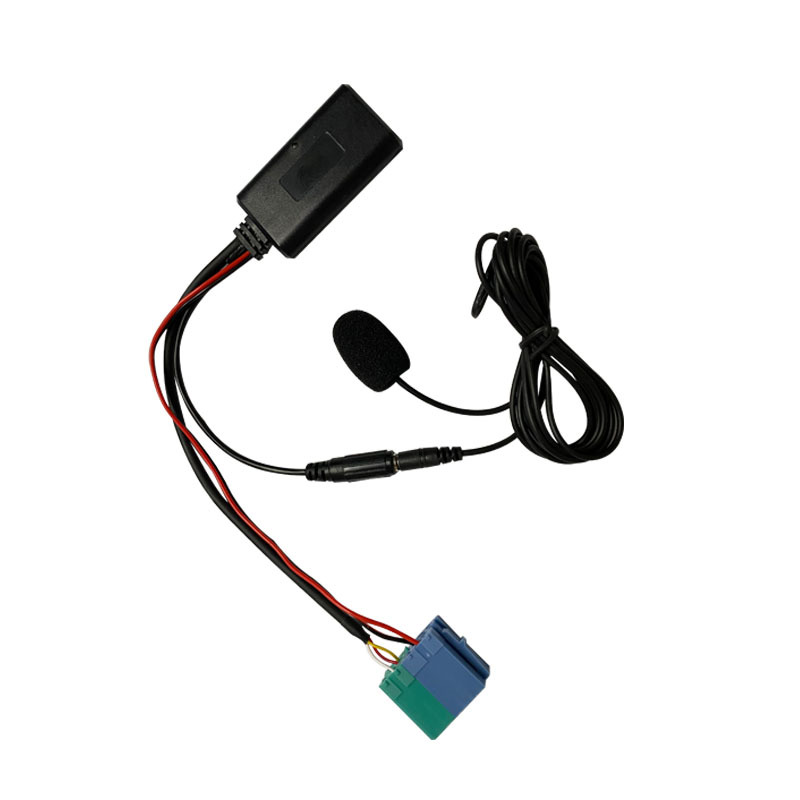 Coche Bluetooth 5,0 cable auxiliar adaptador de micrófono para Renault 05-2011aux Bluetooth radio