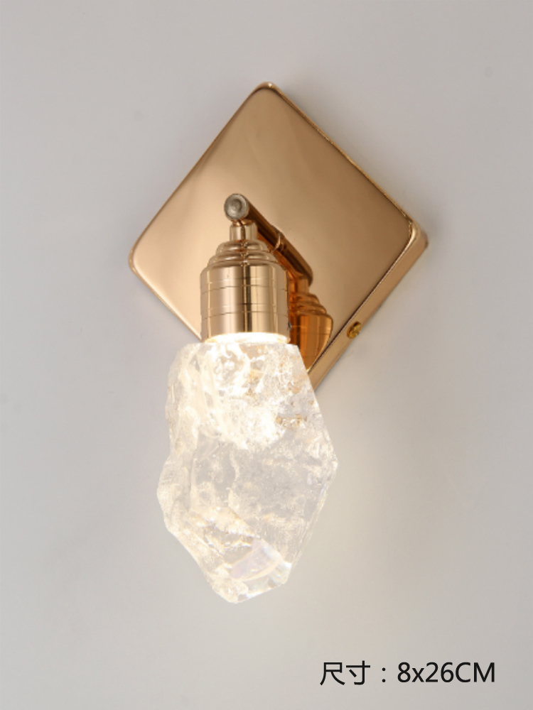 lámpara de cabecera lámpara de pared diseñador de cristal pasillo decoración lámpara de pared dormitorio diseño simple lámpara de cabecera lámpara de pared