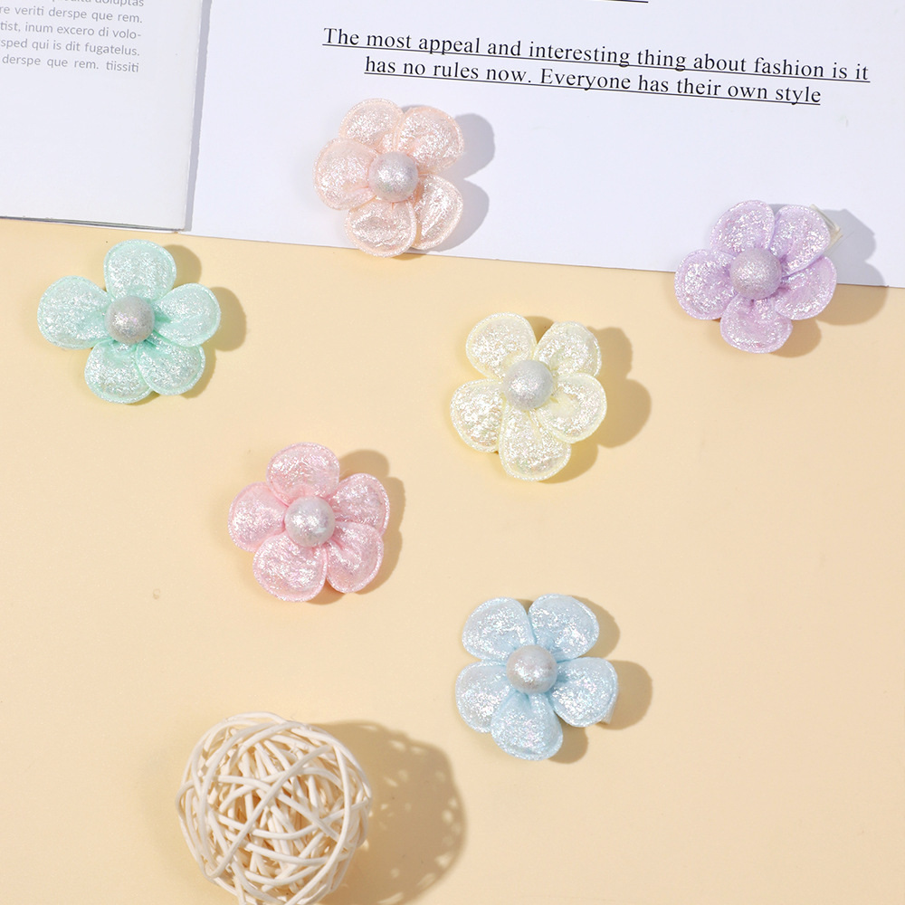 Baba hajcsat virágos koreai stílusú kislány hajkiegészítő_voghion.com