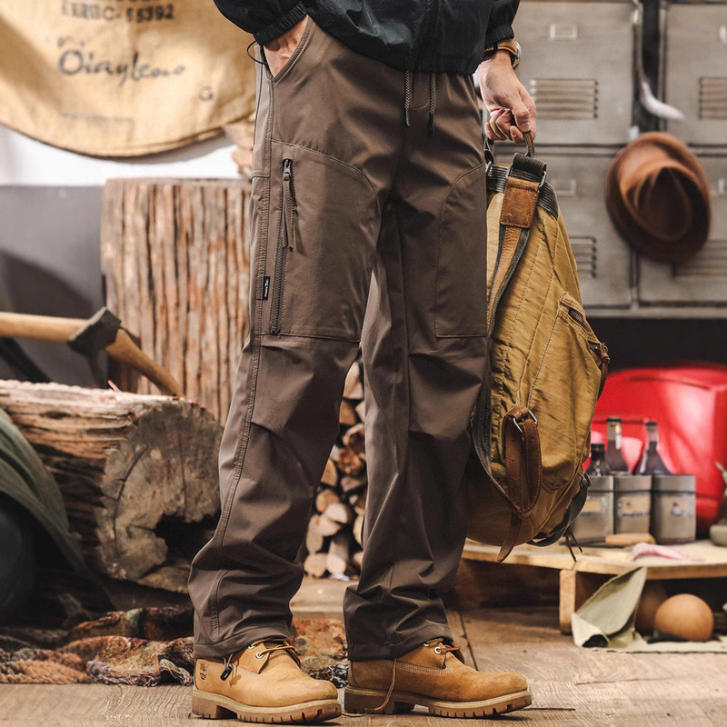 American Retro Summer Thin Workwear Pants Men's Straight-Leg 2025 New Outdoor Paratrooper Pants Men's Casual Pants