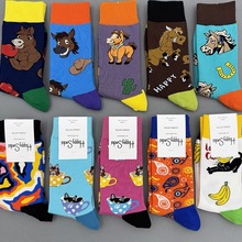HappySocks��ɫ�m����ʿins���W�t�ͨ����ϵ����Ͳ�⴩���^��Z