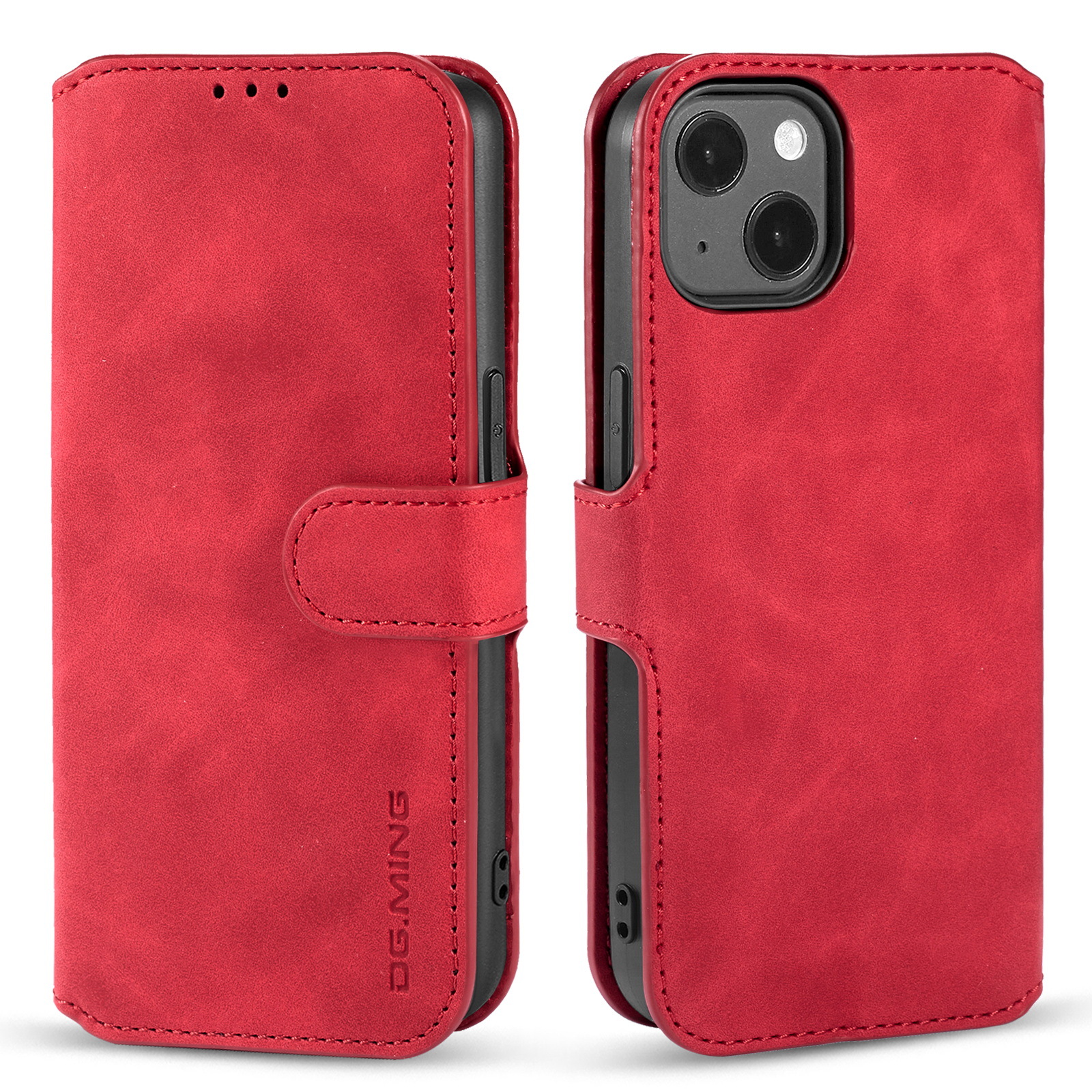 Retro Leather Wallet Phone Case For Iphone 14 And Iphone 13_voghion.com