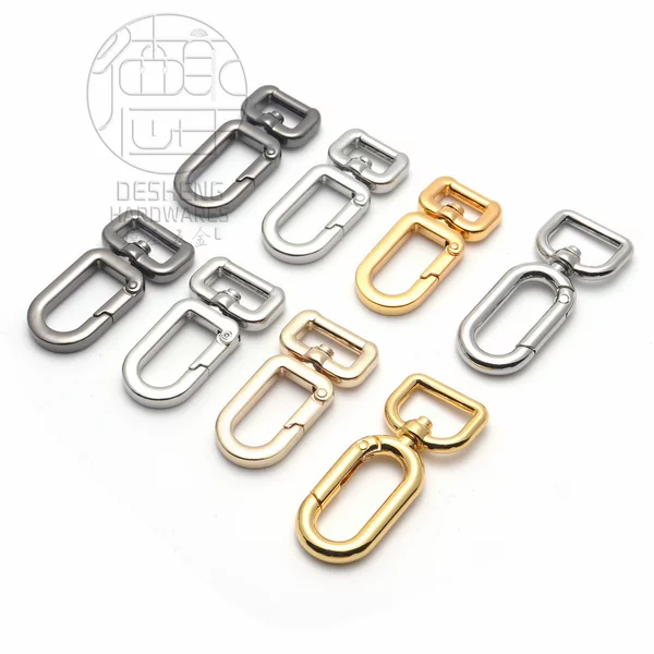 Square Tail, Triangular Tail, Spring Dog Buckle, Keychain, Hardware Accessories, Luggage Jewelry Buckle, Keychain