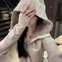 Lulu тот же свитер спортивный полутеплитель на молнии толстовка с толстовкой женский свободный короткий свитер scuba с бархатом осенью и зимой, чтобы согреться