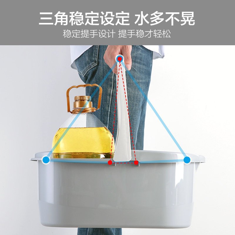 拖把清洗桶长方形拖地水桶平板拖把家用大号塑料桶储水拖布桶专用