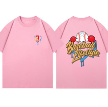 儿童款2025新款字母T恤 Baseball 儿童童装短袖上衣男童女童