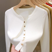 哥家商场同款女装2025秋季新款现货女士针织开衫秋款时尚洋气V领