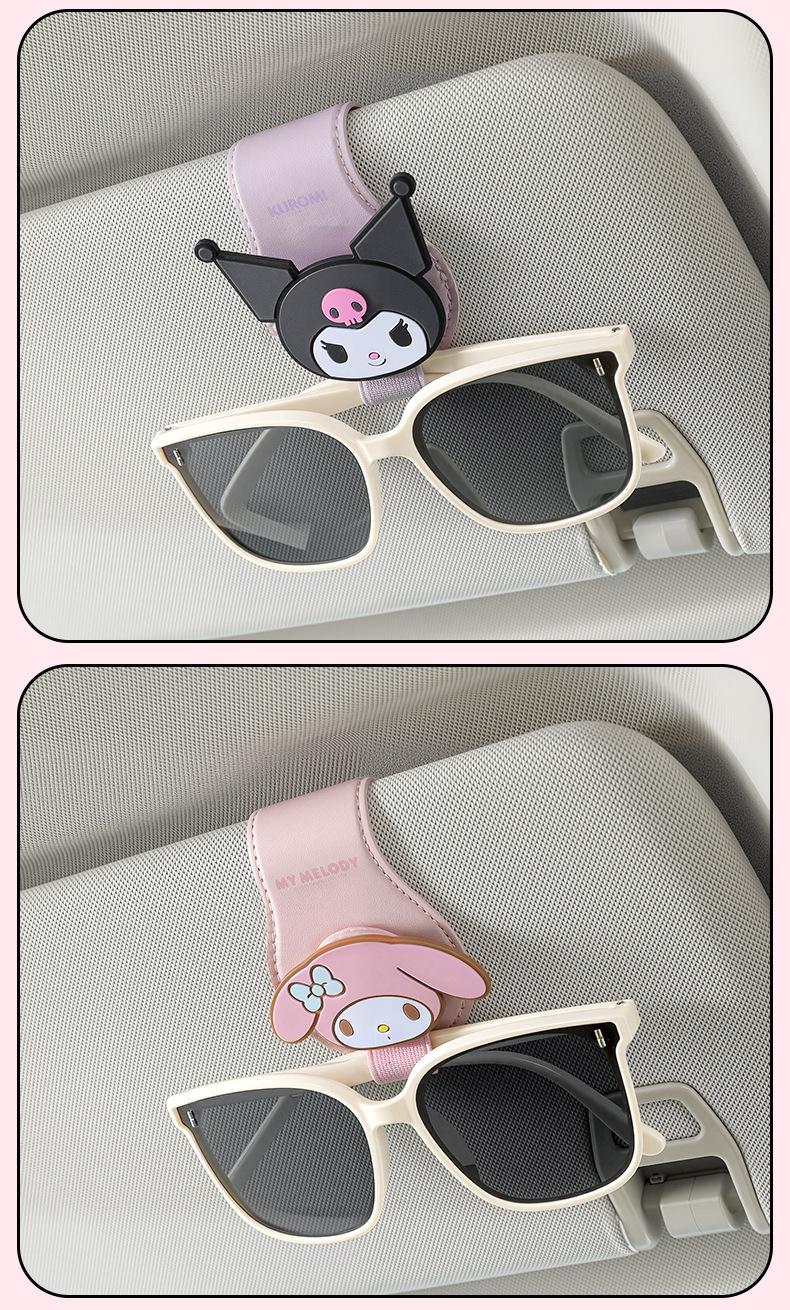 Car Sun Visor Storage Multifunctional Car Glasses Holder Car Sunglasses Holder Sun Visor Card Storage Clip