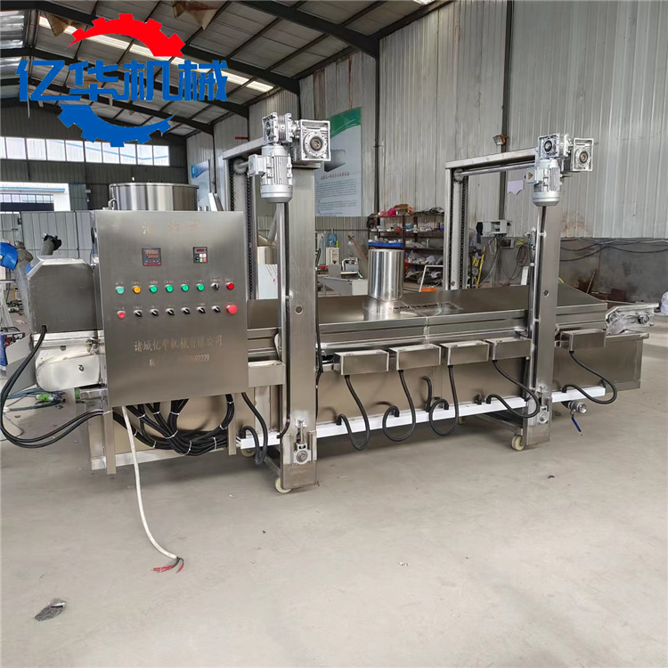 厂家直销兰花干油炸机兰花串油炸设备自动刮渣豆腐串油炸机