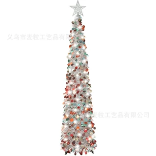 【麦粒工厂】PET伸缩树，畅销款式，圣诞树伸缩树，圣诞饰品