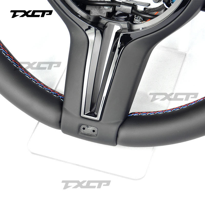Suitable for BMW 3 Series, 5 Series, 7 Series, X1, X2, X3, X4, X5, X7, M2, M3, M4 – full leather, sporty style, T-shaped steering wheel