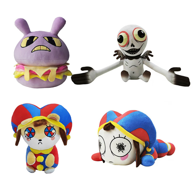 Cross-border New Big Pomni Plush Circus Animation Peripheral Clown Doll Monster Plush Toy Cross-border New Big Pomni Plush Circus Animation Peripheral Clown Doll Monster Plush Toy