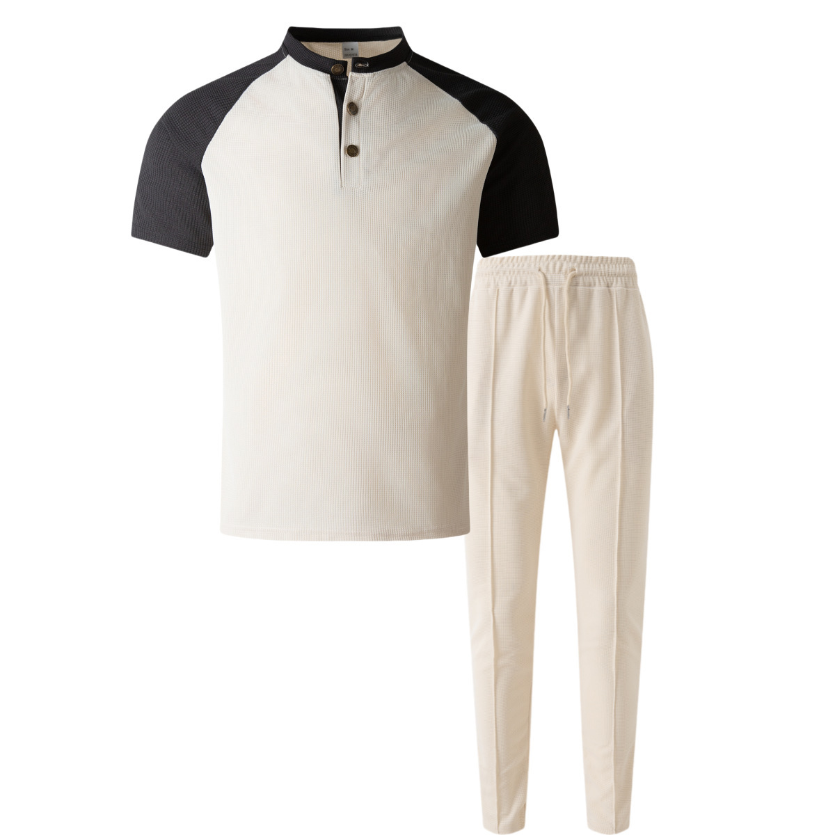 Ensemble décontracté homme t-shirt manches courtes et pantalon_voghion.com
